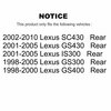 Kugel Rear Wheel Bearing For Lexus GS300 SC430 IS300 GS400 GS430 70-511028